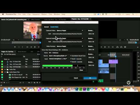Recording Timeline Voice-Over in Premiere Pro CC