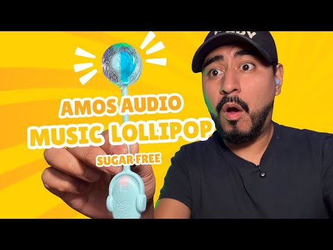 Amos TastySounds Music Lollipop Review 🍭 | Singing Sugar-Free Candy 2025