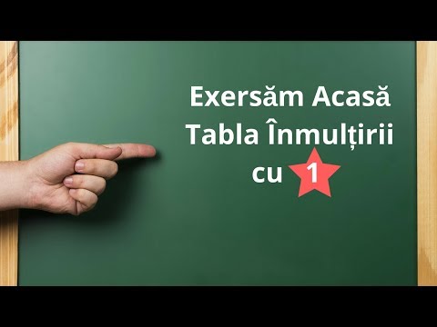 Exersează Tabla Înmulțirii cu 1 |  1x7=.. sau 8x1=...  Înmulțirea cu 1 pe sărite