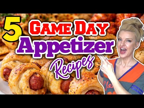 5 Epic SUPER BOWL APPETIZER RECIPES you Don't wanna Miss! | Easy GAME DAY PARTY FOODS