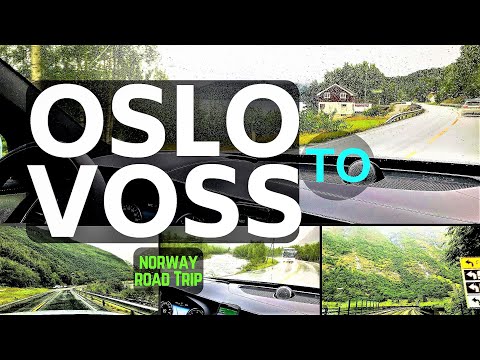 NORWAY ROAD TRIP| OSLO TO VOSS  4K | Driving in Norway For 12+ hours