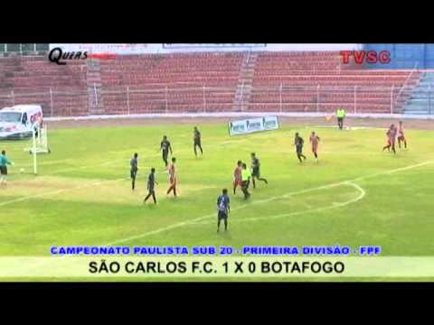 SÃO CARLOS 3 X 1 BOTAFOGO SUB 20 15 de junho 2013 RD 1