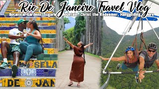 BRAZIL TRAVEL VLOG| HANG-GLIDING IN RIO, CHRIST THE REDEEMER, SUGARLOAF MOUNTAIN, FAMOUS STEPS+MORE