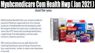Myuhcmedicare Com Health Hwp ( Jan 2021) Click To Know About Its Benefit- Must  Watch!
