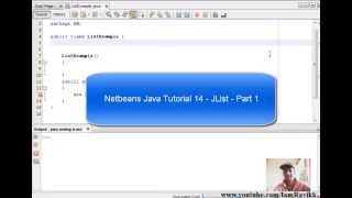 Java Swing Tutorial 14 -  How to create a JList - Part 1