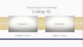 preview picture of video 'Nizwa College of Technology ~ College ID (Version 2.0)'