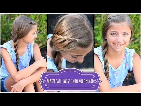 Waterfall Twist Rope Braid | Summer Hairstyles