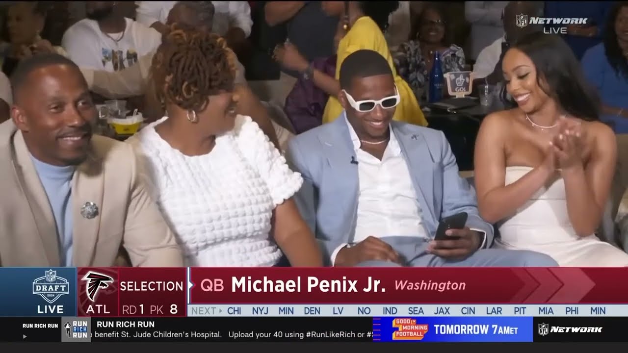The Atlanta Falcons Select QB Michael Penix Jr. With The 8th Overall Pick In The 2024 NFL Draft