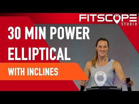 30 Min Power Inclines: Beginner Elliptical Machine Workout with Meghan