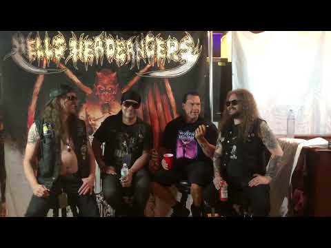 Bewitcher interview at Hells Headbangers stand at the 2024 Milwaukee Metal Fest