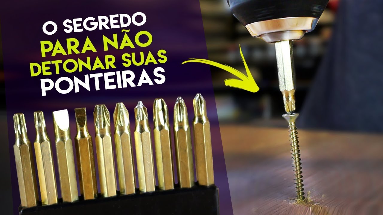 🛠️ Você USOU o BIT da PARAFUSADEIRA errado A VIDA INTEIRA