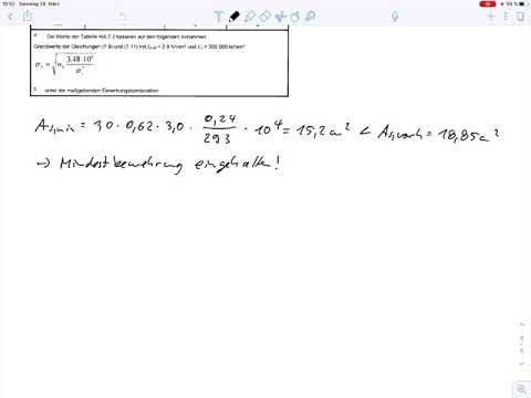 Massivbau 3 - Beispiel 2 Mindestbewehrung zentrischer Zwang (Teil 2)