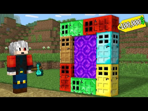 1$ PORTAL VS 100,000$ PORTAL - Minecraft
