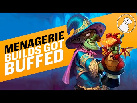 Menagerie Builds Got Buffed | Dogdog Hearthstone Battlegrounds