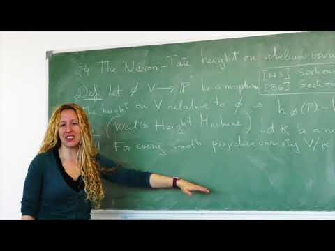 # 4 - "The Néron-Tate height on Abelian Varieties" by Elisa Lorenzo García