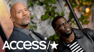 Dwayne Johnson & Kevin Hart Talk Fatherhood & Friendship At 'Jumanji' Premiere | Access