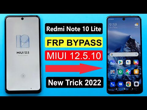 REDMI NOTE 10 LITE FRP BYPASS | MIUI 12.5 FRP LOCK BYPASS | REDMI NOTE 10 LITE GOOGLE ACCOUNT REMOVE