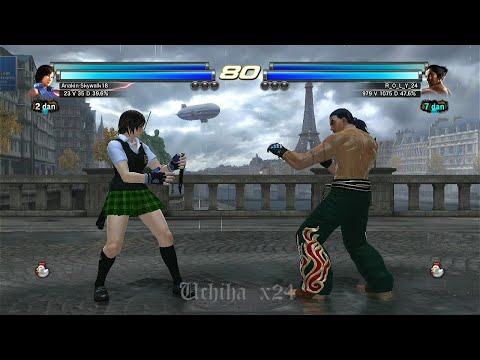 L7 28_7 Lili y Alisa ( Uchiha x24 ) vs (R_O_L_Y_24) Kazuya yHeihachi - Tekken Tag 2 Online PS3
