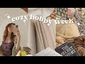 cozy hobby vlog! ✿ crochet, reading and self care