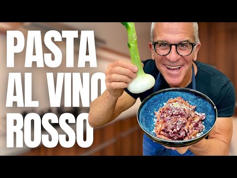 PASTA UBRIACA AL VINO ROSSO e CIPOLLE - Così Facile e Così BUONA! Ricetta di Chef Max Mariola