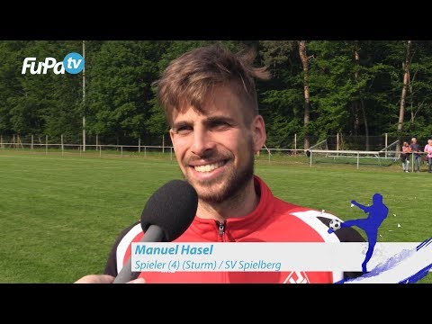 Manuel Hasel - SV Spielberg - zum Spiel vs. SGV Freiberg Fußball, FuPa.tv-Interview, 19.5.2018