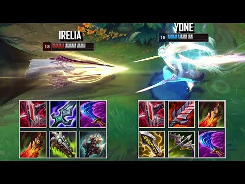IRELIA vs YONE FULL BUILD FIGHTS & Best Pentakills!