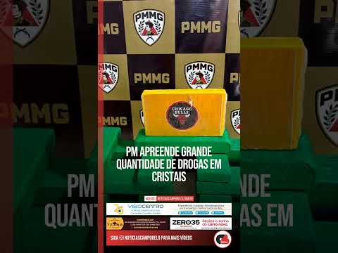 PM apreende grande quantidade de drogas em Cristais #Shorts