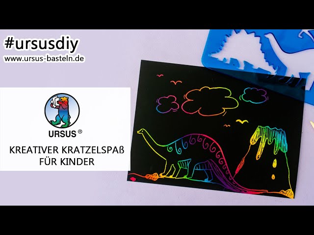 Video Teaser für Kratzelspaß mit den Kratzelbögen und Ausmal-Schablonen ✨ | kreative Beschäftigung für Kinder