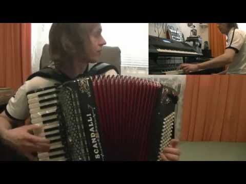 Přes dvě vesnice ( polka ) - Trio akordeon,basa,sax - Já :-)