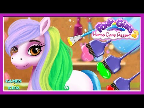 Fun Pony Care - Play & Doctor Care Pony Dress Up - Hair Care - Girls Pony Care Kids Game