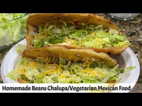 Homemade Bean Chalupa | Mexican Food Recipe Vegetarian | Taco Bell Copycat Recipe| Bean Chalupa