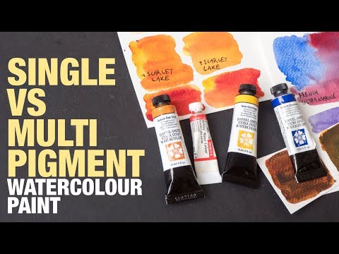 Single vs Multi Pigment Watercolor Paint