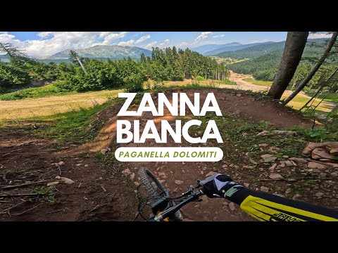 Zanna Bianca Flow Trail Bikepark Paganella Dolomiti Italy 🇮🇹 full Run POV RAW