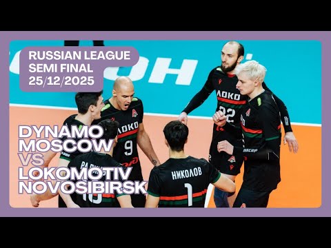 🏐 Lokomotiv Novosibirsk vs Dynamo Moscow | Super League Russian Super Cup 2025 | Semi-Final