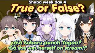 True or False with Subaru Matsuri Fubuki Mio Okayu EN SUBS
