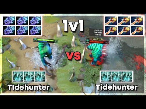 Tidehunter vs Tidehunter - Dota 2 1v1