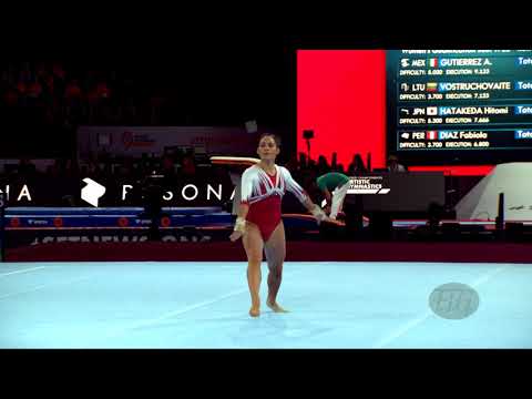 COLLANTES DE RIGLOS Sandra (PER) - 2019 Artistic Worlds, Stuttgart (GER) - Qualifications Floor Exe