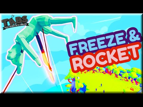 Low Gravity⁉❄Ice Archer & 🚀Firework Archer vs Every Unit "Freeze&Rocket!" -TABS Team Border update