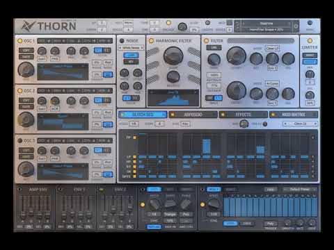 Dmitry Sches Thorn Synthesizer DEMO (Thorn VST Synth)