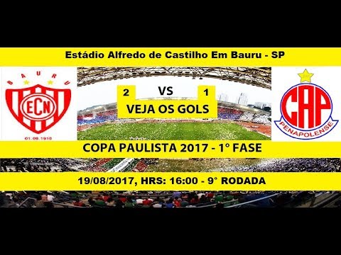 COPA PAULISTA 2017 NOROESTE-SP 2 X 1 PENAPOLENSE-SP