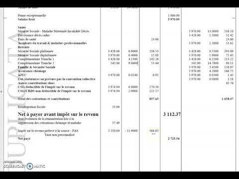 P4 Le calcul des cotisations sociales dans le bulletin de paye