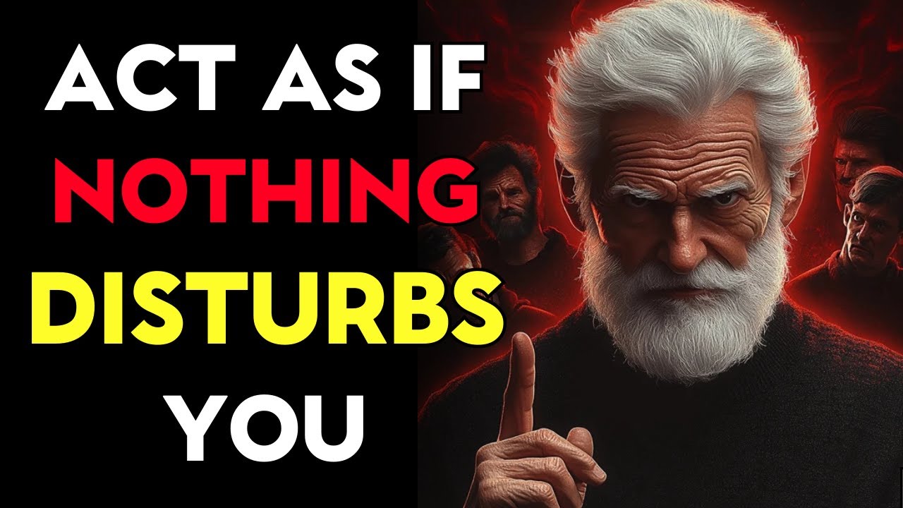 Act Like Nothing DISTURBS You Anymore | This is very powerful | Stoicism