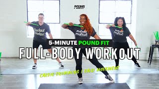 Download lagu 5 Minute Full Body Cardio Drumming-Inspired Workout | POUND Rockout Workout mp3