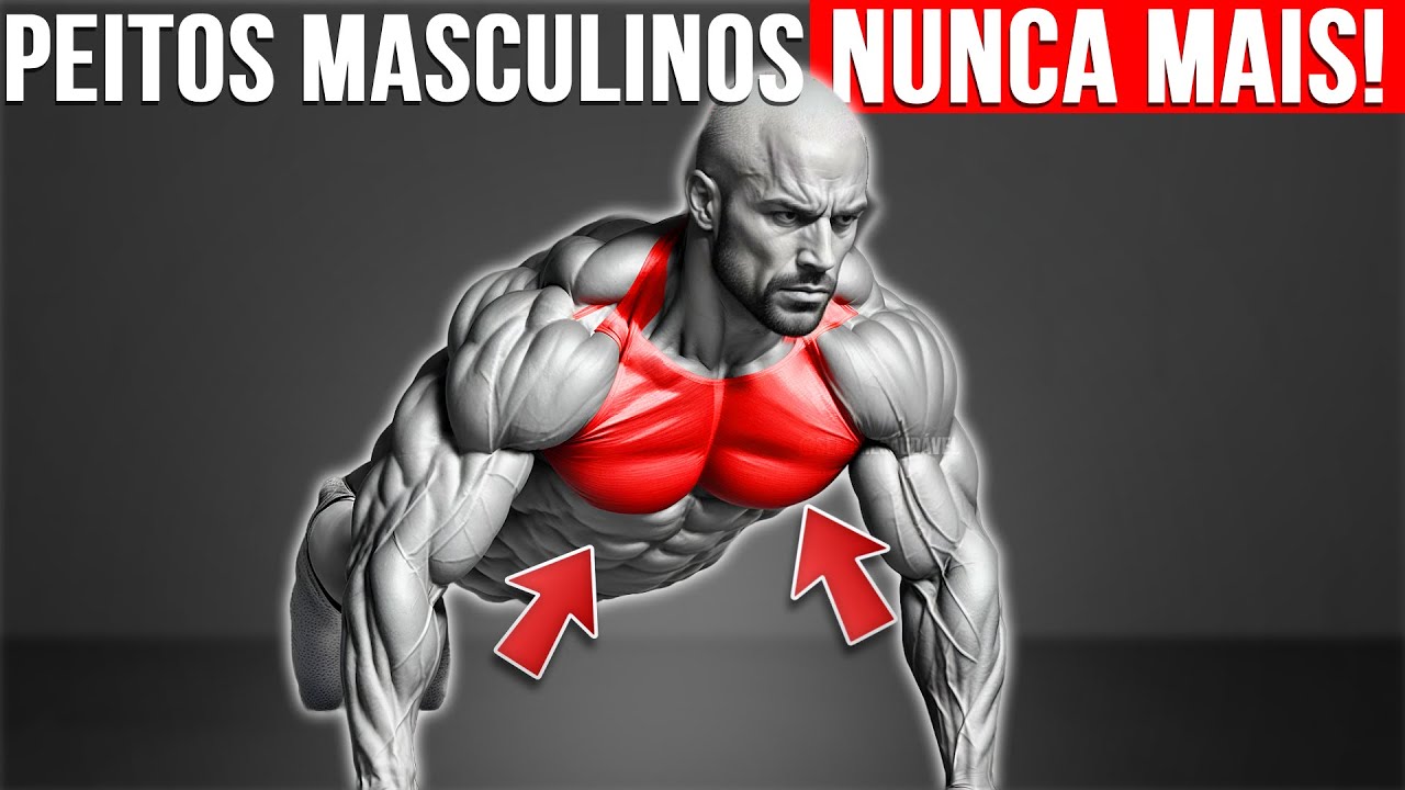 Os Únicos 5 Exercícios que precisa para se livrar dos Peitos de Homem (Ginecomastia)