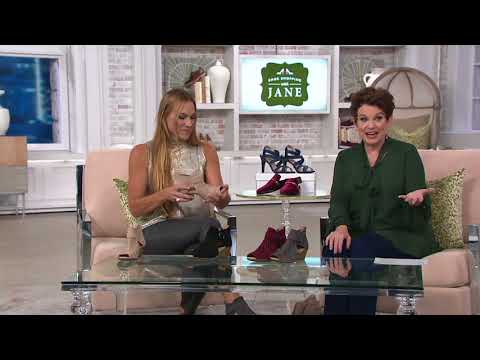 Earth Silky Suede Peep Toe Booties - Kelsey on QVC