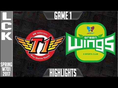 SKT vs Jin Air Greenwings Highlights Game 1 - LCK Week 6 Day 1 Spring 2017 - SKT vs JAG G1