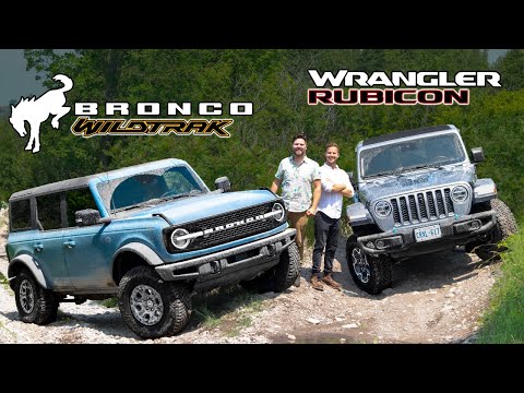 2021 Ford Bronco Wildtrak vs Jeep Wrangler Rubicon // OFF-ROAD TEST
