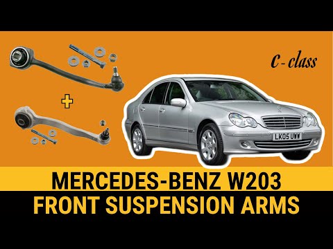 Mercedes W203 C200cdi C220cdi C270 C320 front suspension control arm replacement ball joint change
