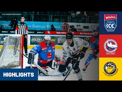 ICE: HC TIWAG Innsbruck - Die Haie vs. HC Falkensteiner Pustertal Wölfe | Highlights