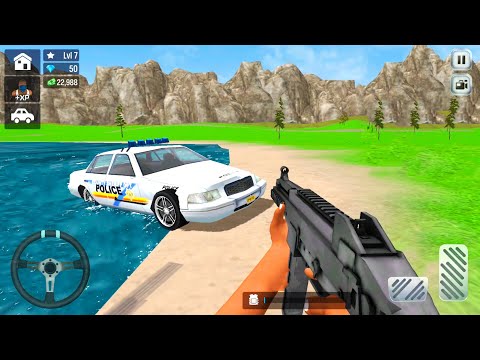 Riding On A MotorBike & Car - City Criminal Villains Simulator #13 - Android Gameplay